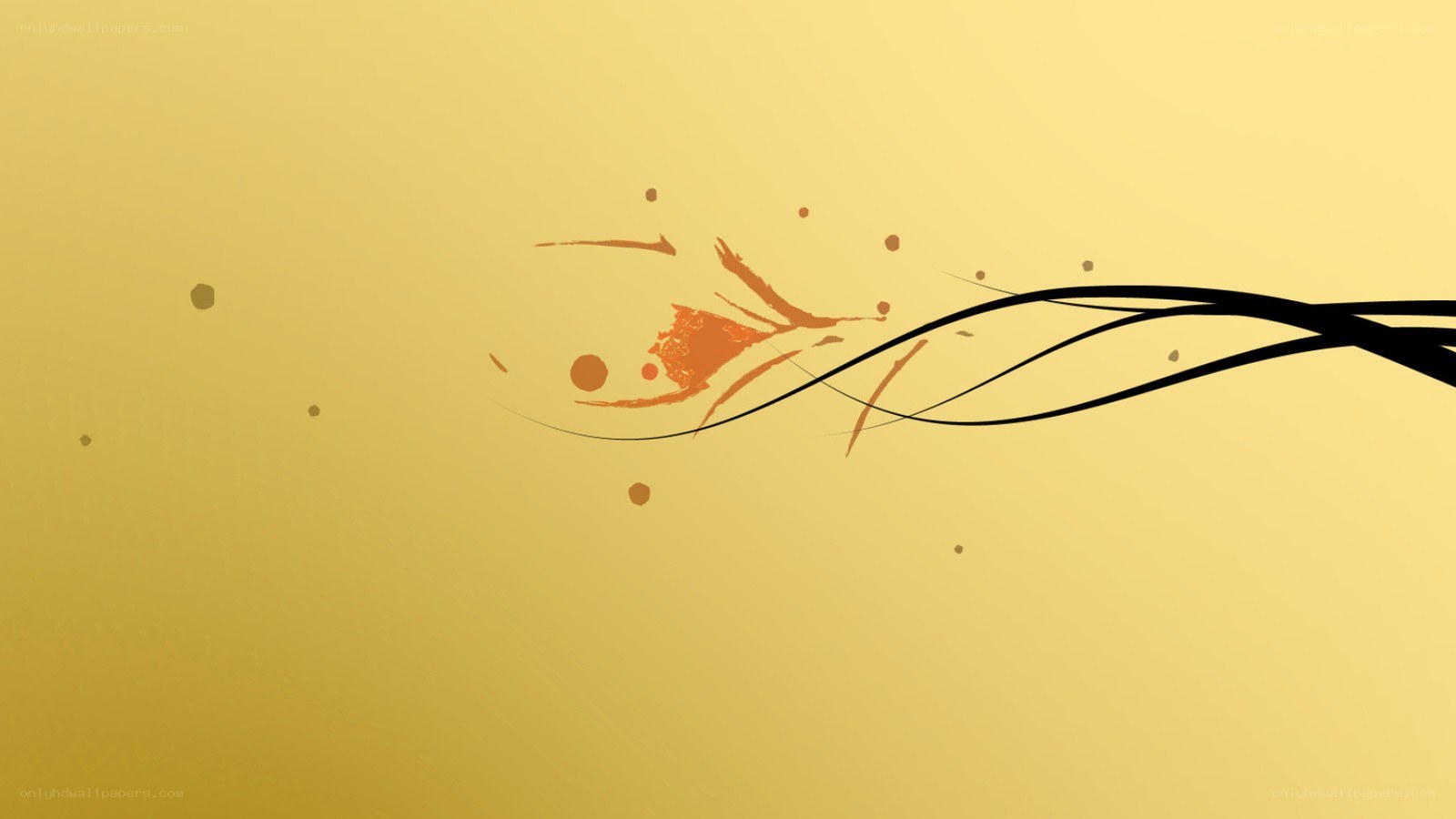 abstract golden art design
