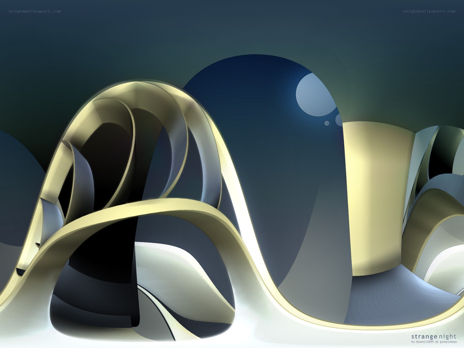 abstract golden curves