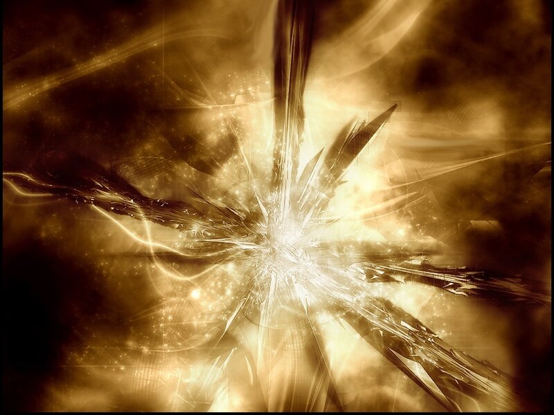 Abstract Golden Explosion — Gold