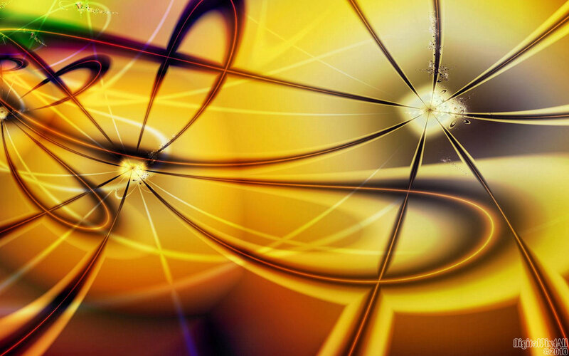 Abstract golden fractal art