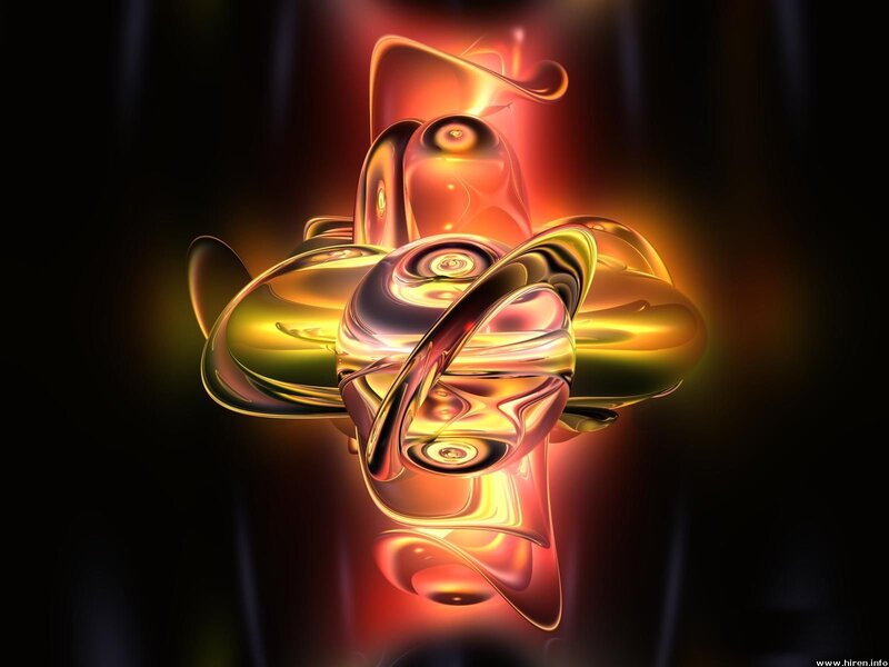 Abstract golden fractal design