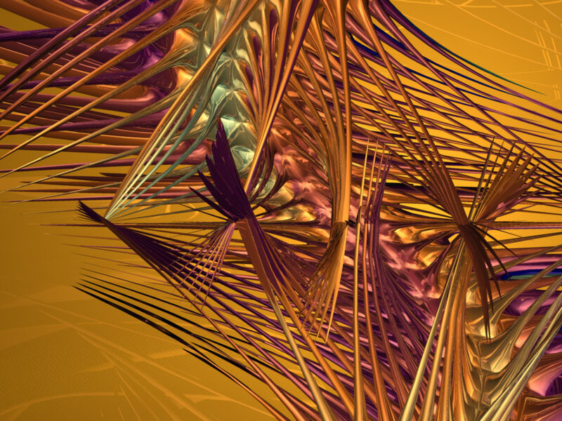 Abstract golden fractal design