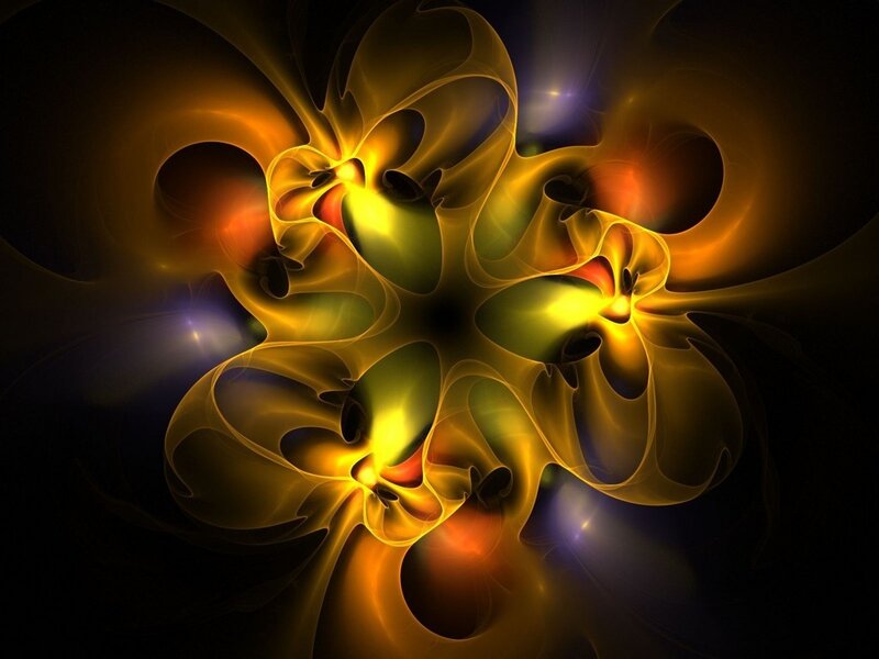 Abstract golden fractal design