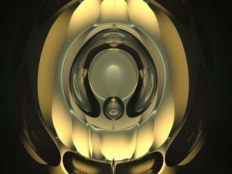 Abstract golden fractal design