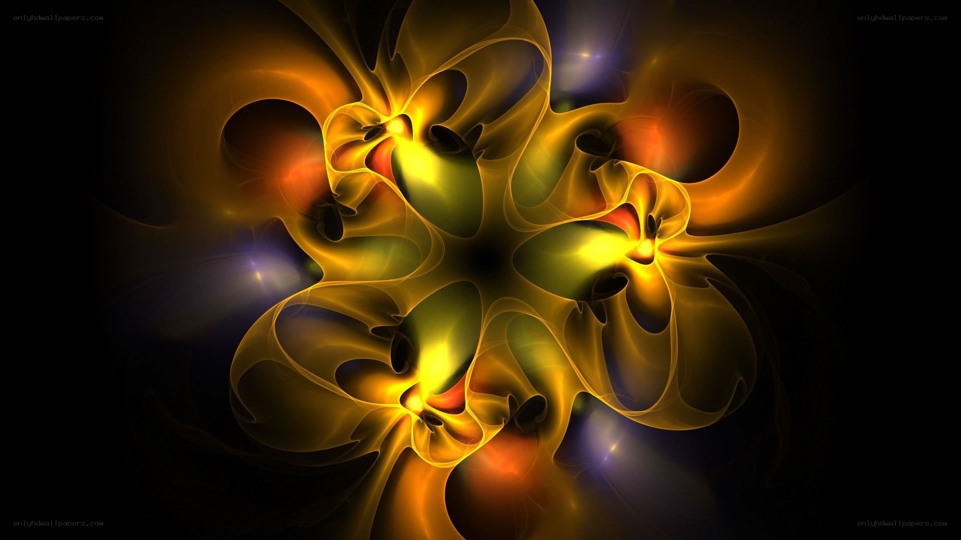 Abstract golden fractal design