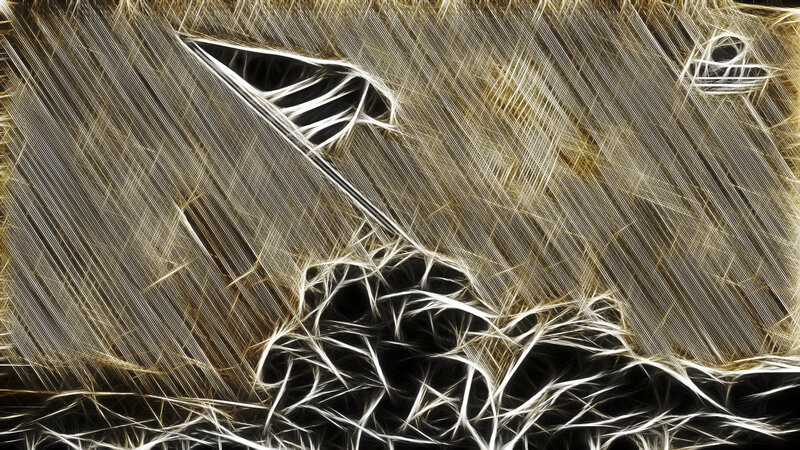 abstract golden fractal pattern
