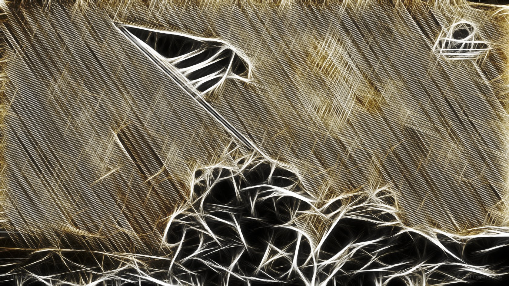 abstract golden fractal pattern