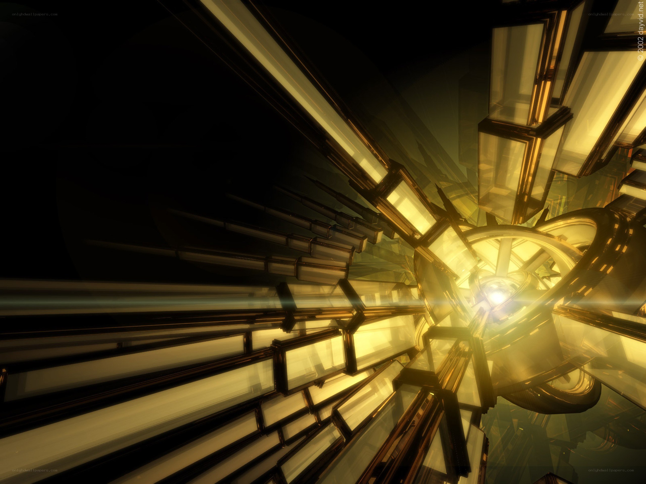 Abstract golden fractal structure