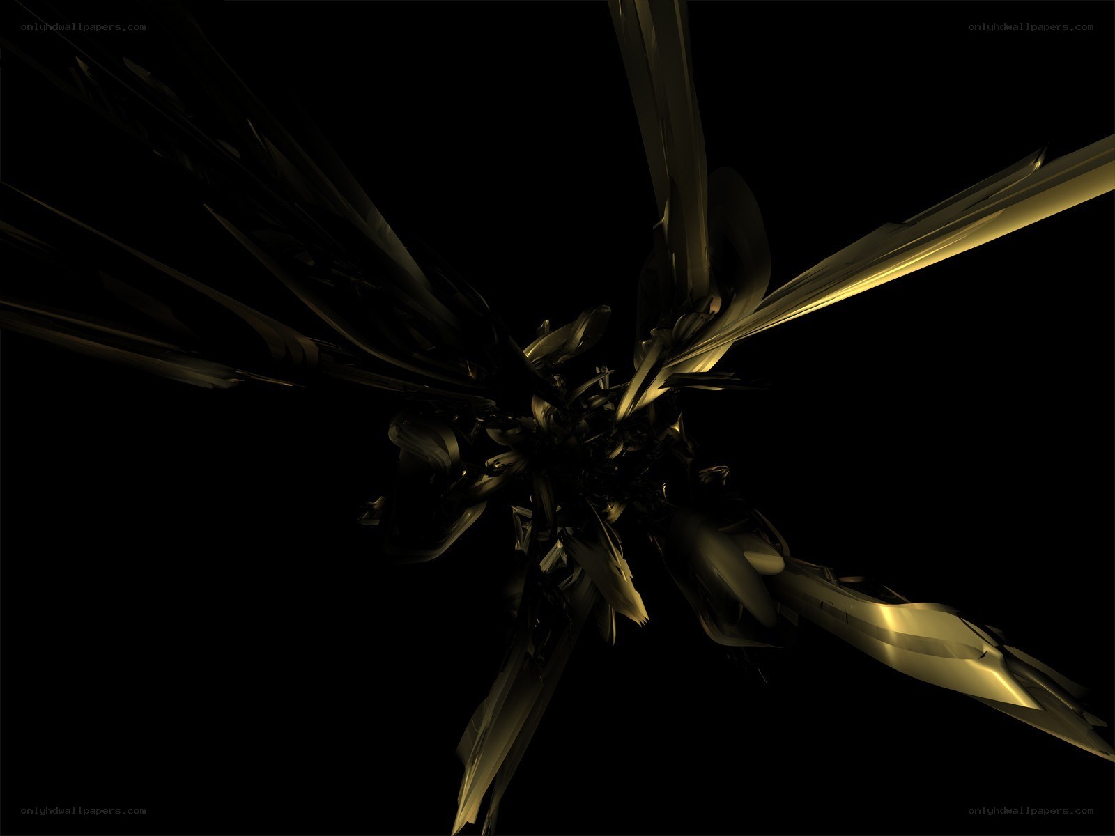 Abstract golden fractal structure