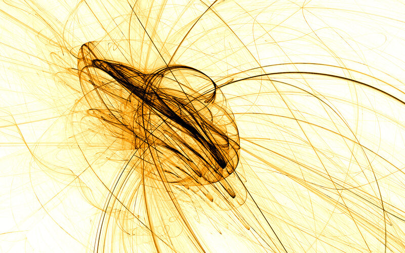 Abstract golden fractal swirl
