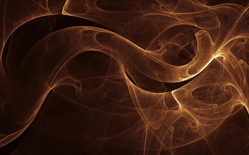 Abstract golden fractal swirls