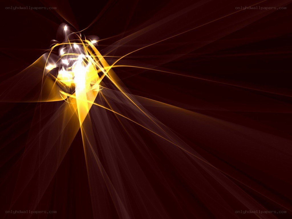 Abstract golden light burst