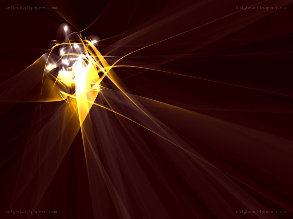 Abstract golden light burst
