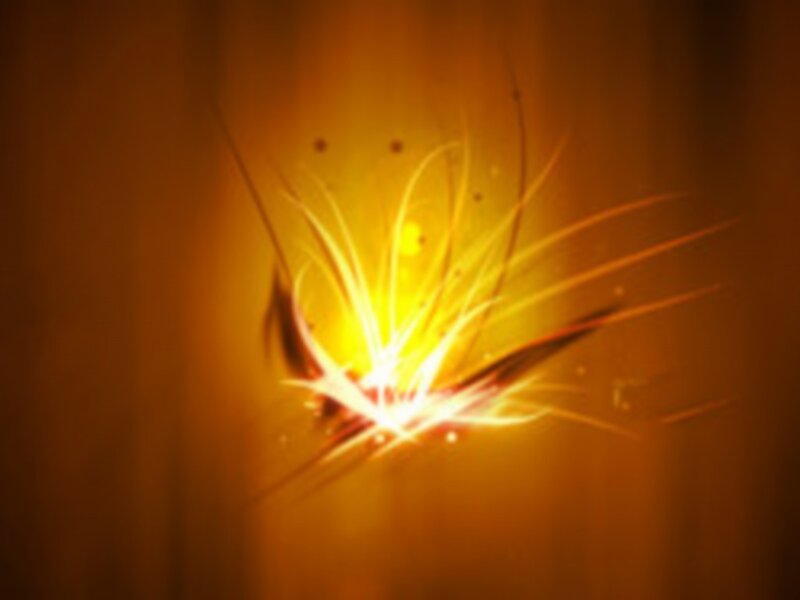 abstract golden light burst