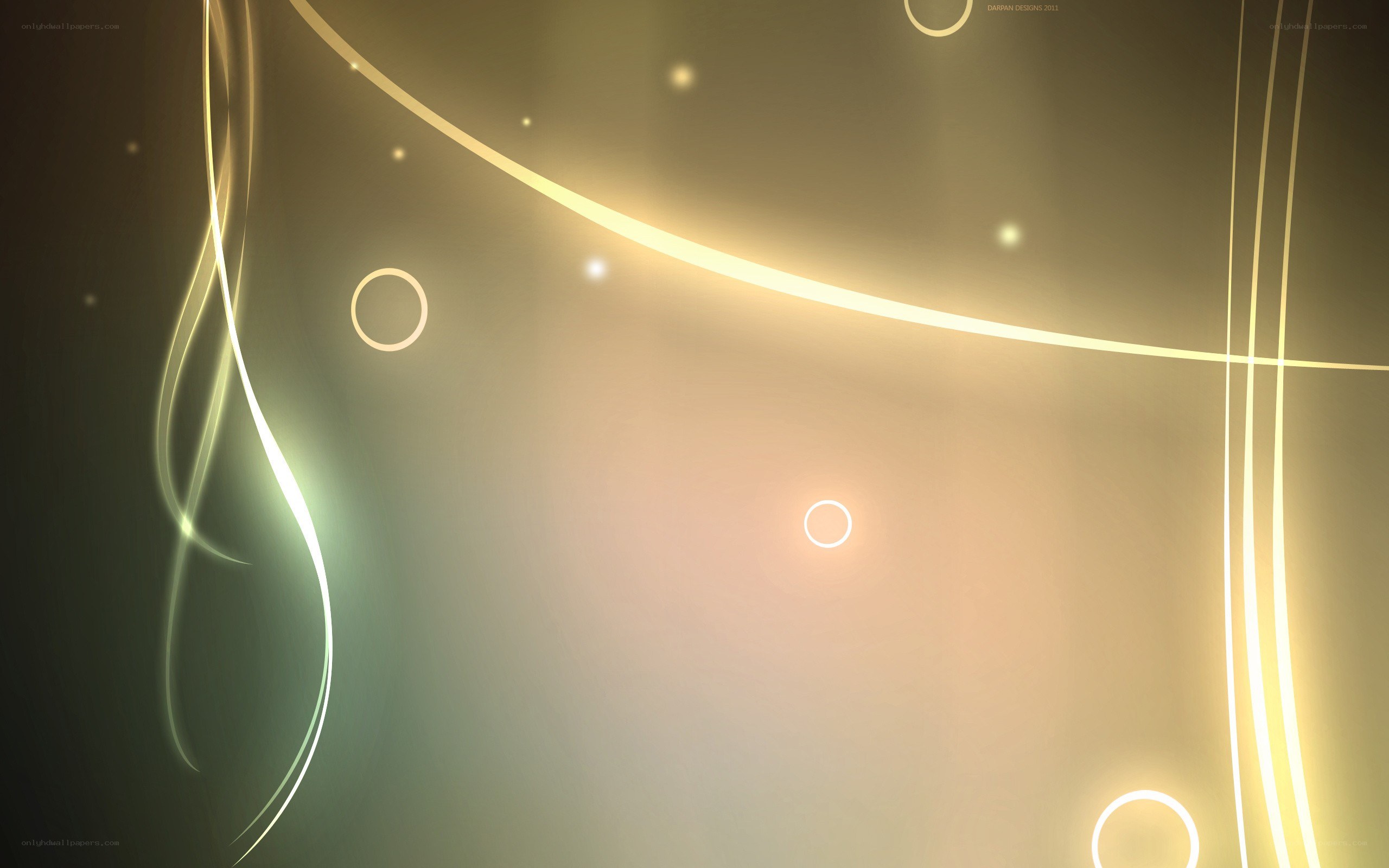 Abstract golden light design