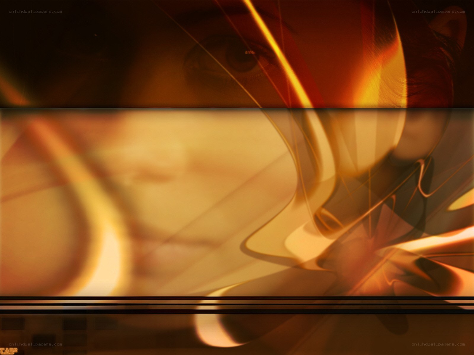 abstract golden light design
