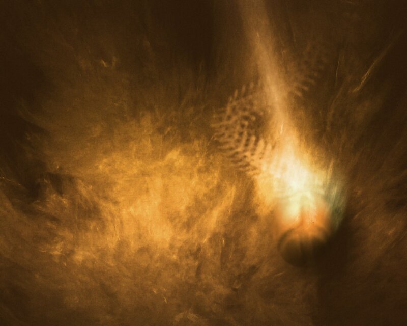 Abstract golden light pattern