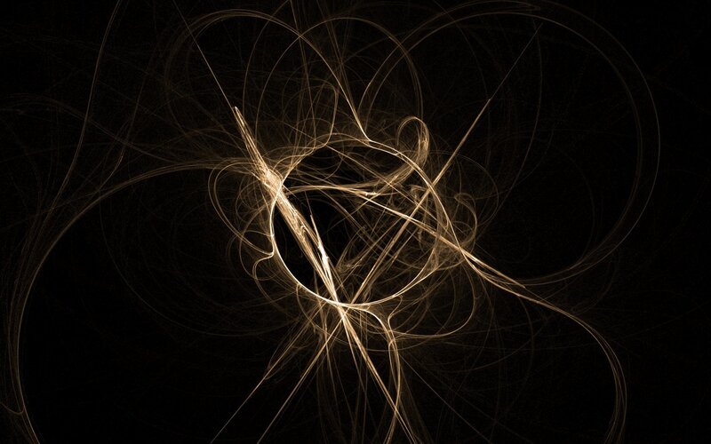 Abstract golden light patterns