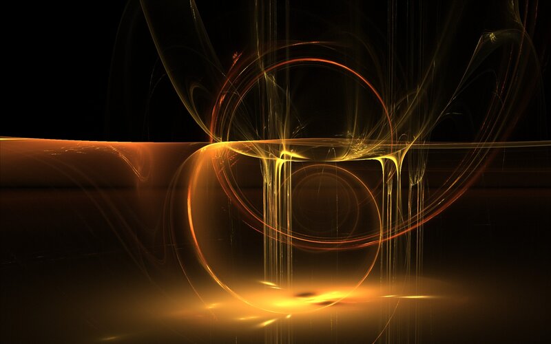 Abstract Golden Light Patterns — Gold