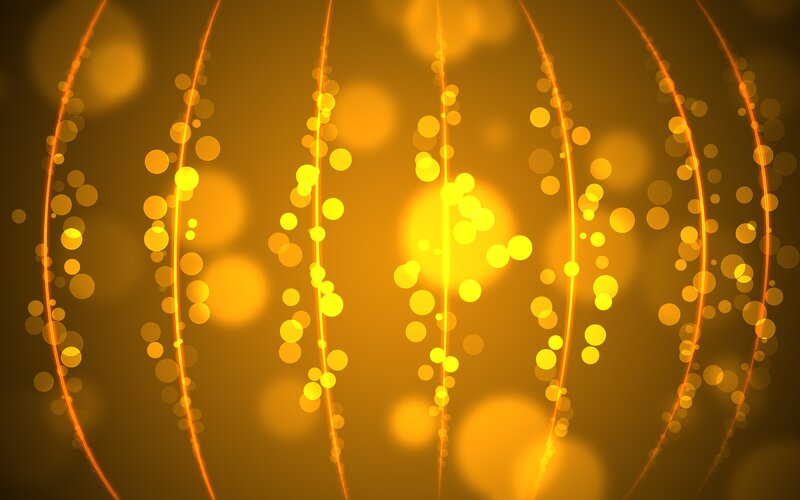 Abstract Golden Light Patterns — Yellow