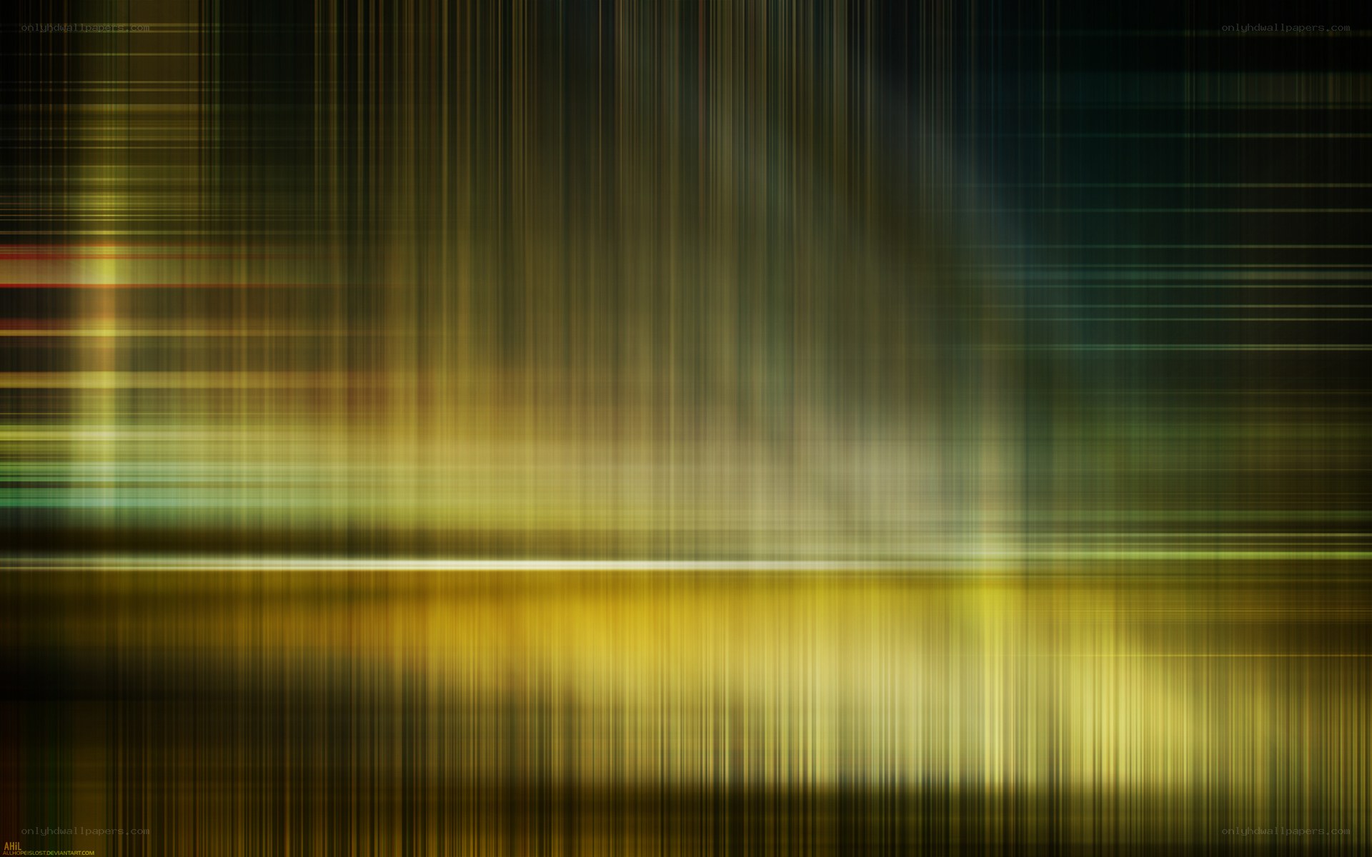 abstract golden light streaks