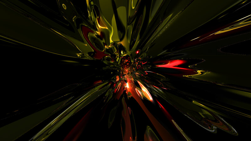 abstract golden liquid explosion