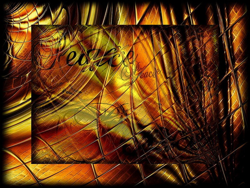 Abstract Golden Pattern — Gold
