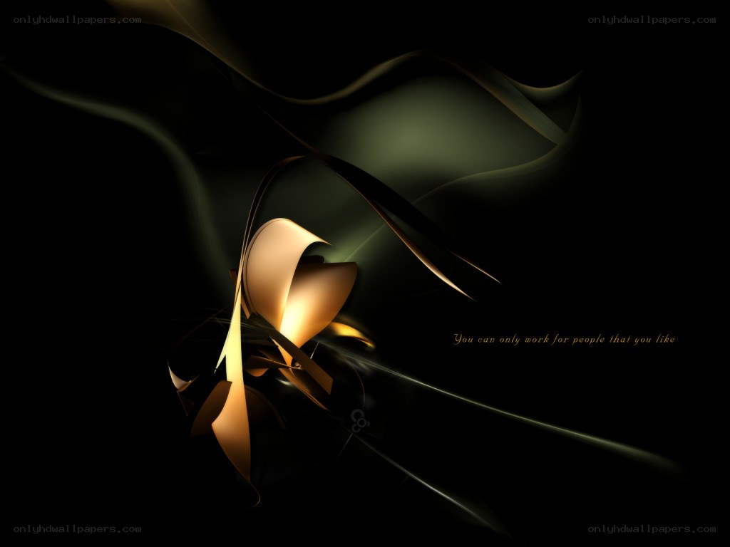 abstract golden ribbon design