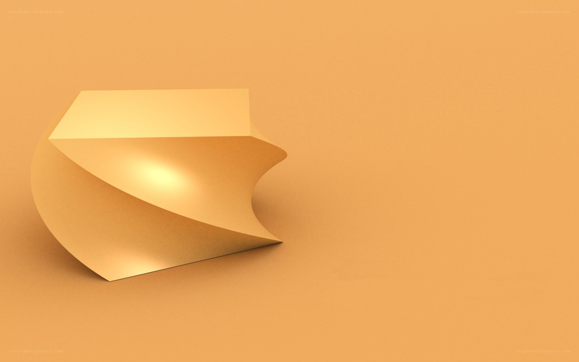 abstract golden sculpture