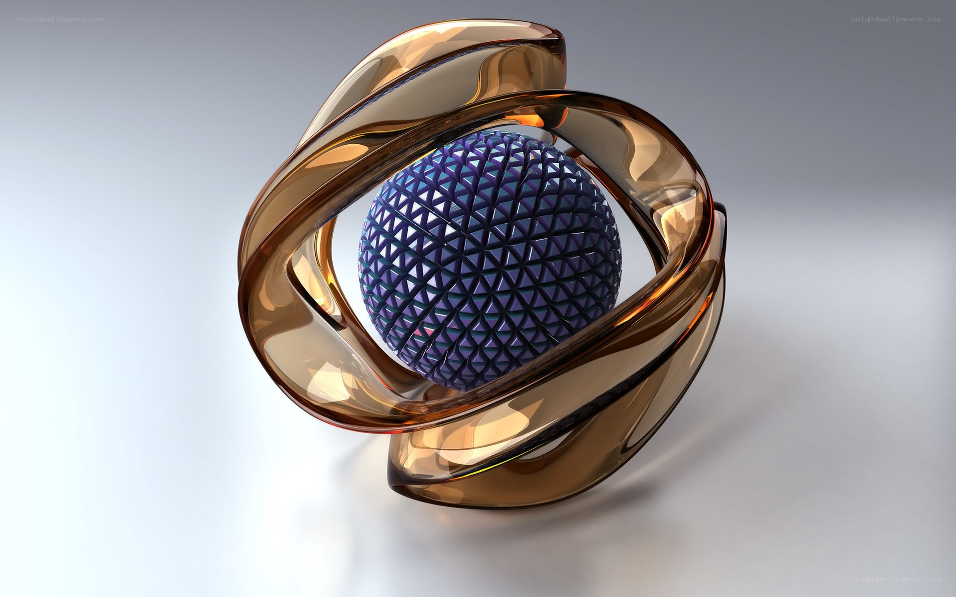 abstract golden sculpture