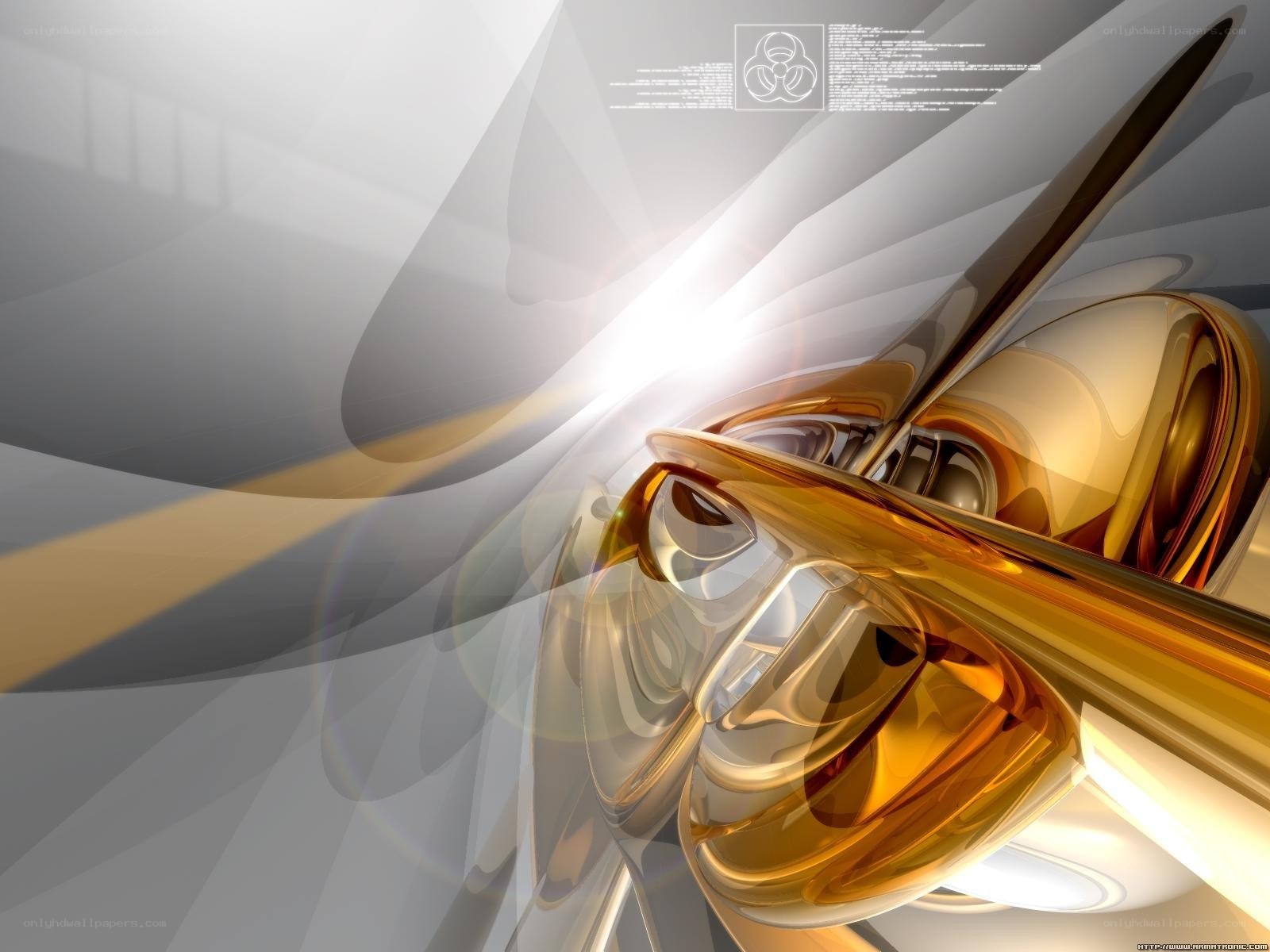 abstract golden sculpture