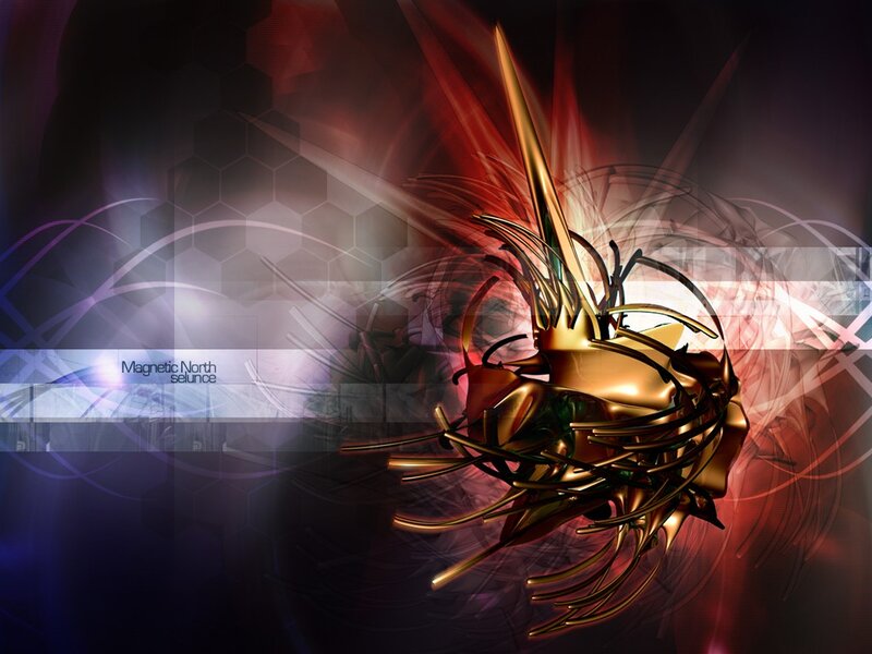 Abstract golden sculpture art