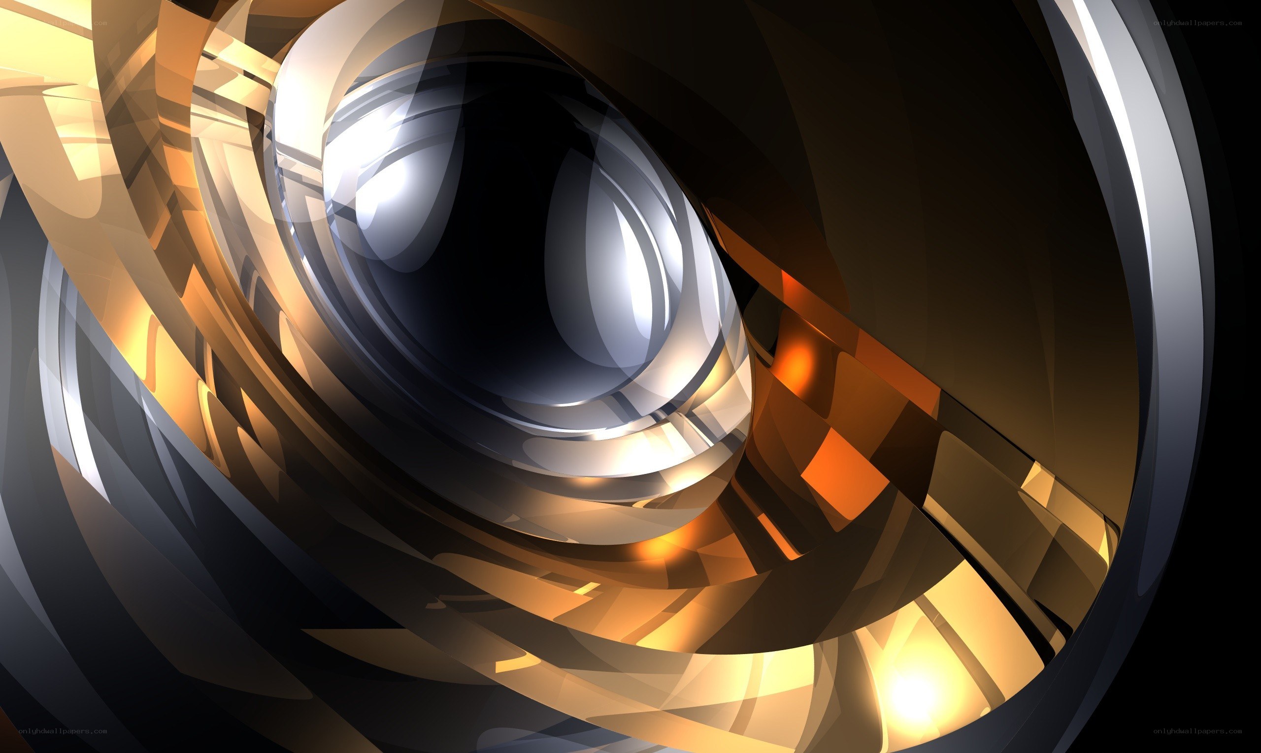abstract golden spiral design