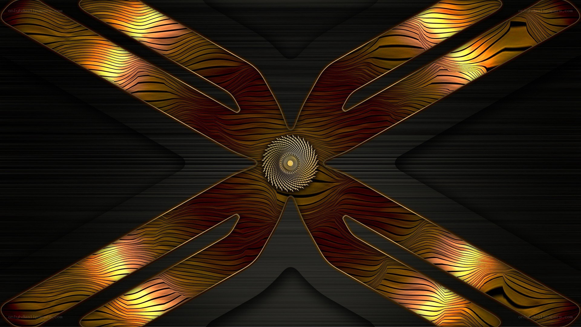 abstract golden spiral design