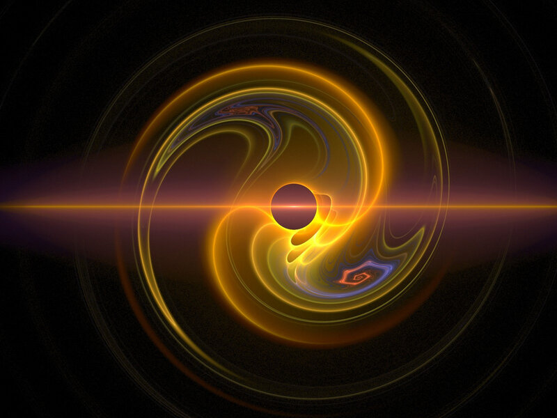 Abstract golden spiral vortex