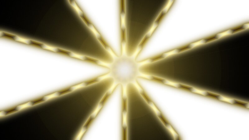 abstract golden starburst