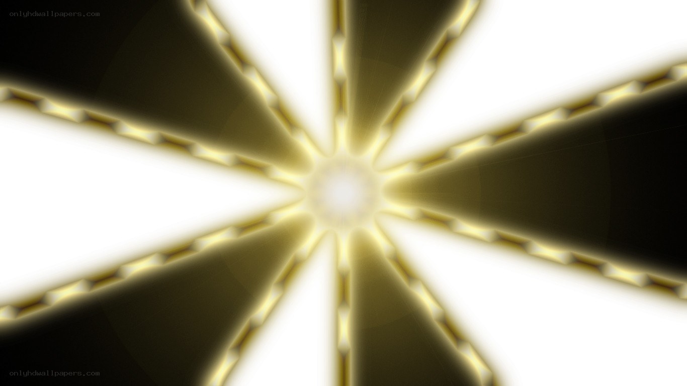 abstract golden starburst