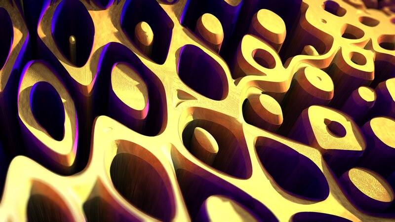 Abstract Golden Structure — Gold