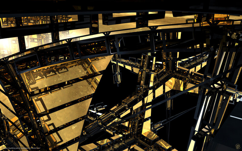 abstract golden structure