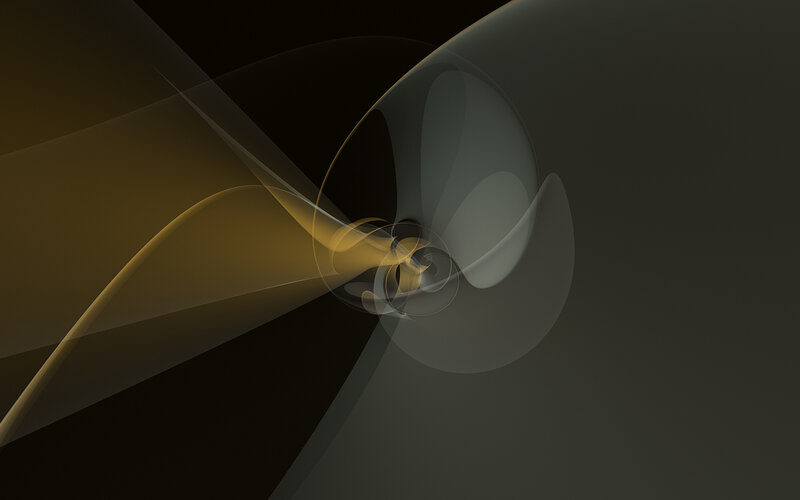 Abstract golden swirl design