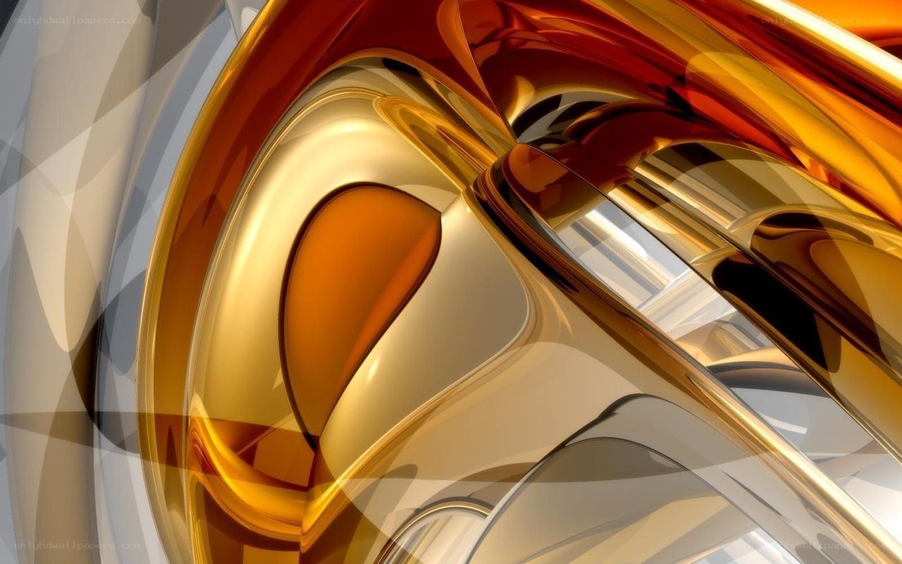 abstract golden swirl design