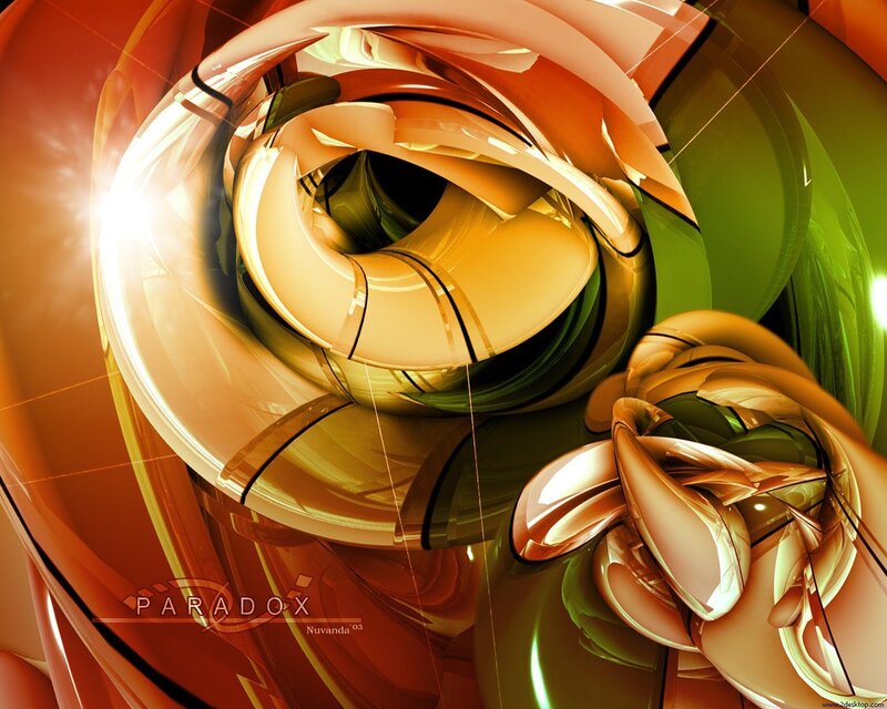 Abstract Golden Swirl — Gold, Dramatic, Digital Art, Green