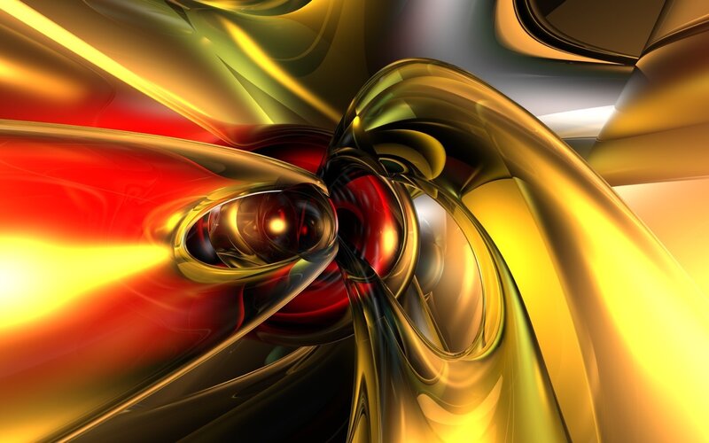 Abstract Golden Swirl — Gold, Dramatic
