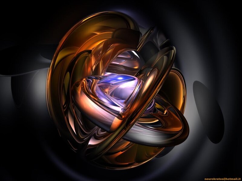 Abstract golden swirl sculpture