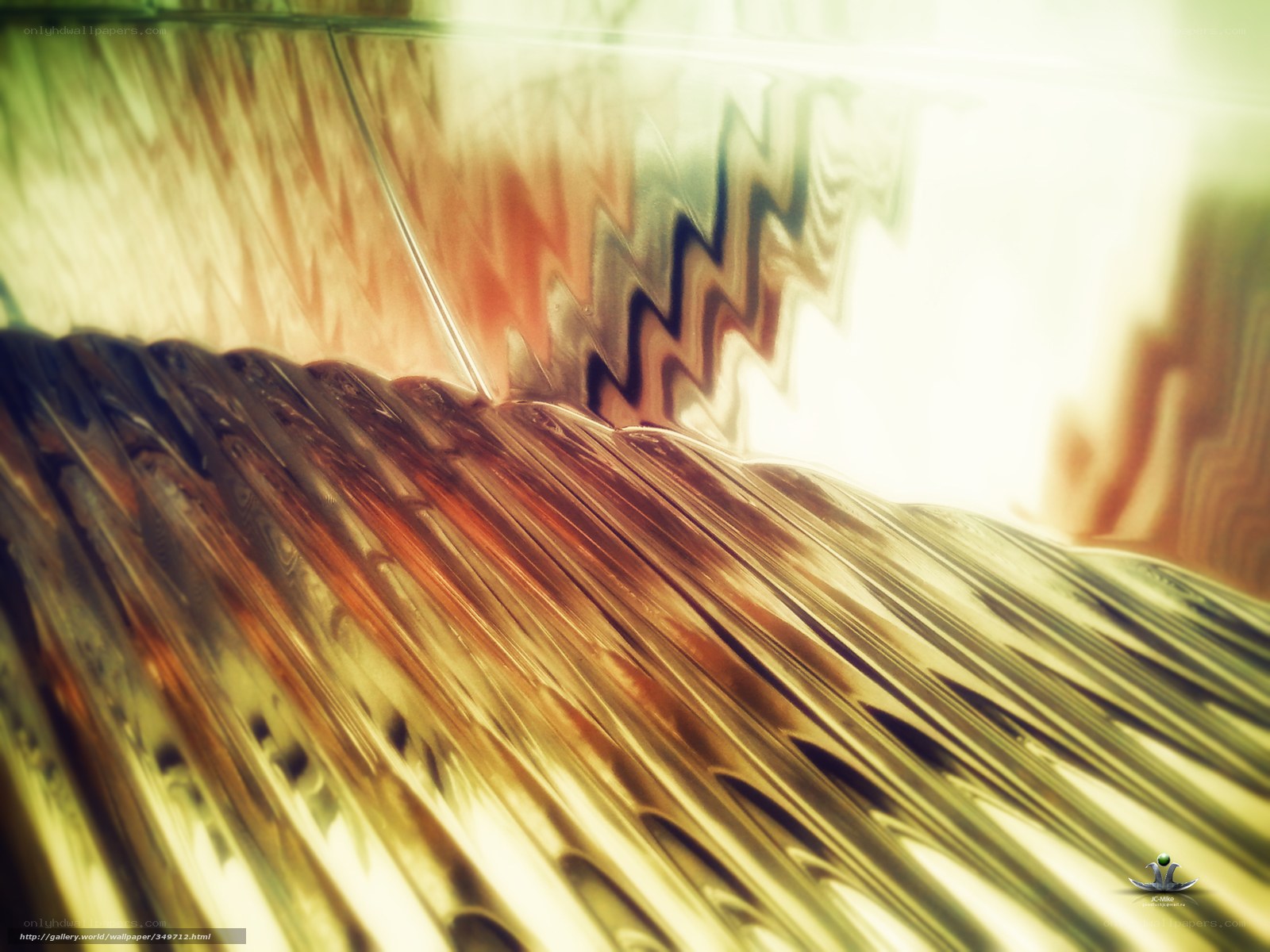 Abstract golden wave texture