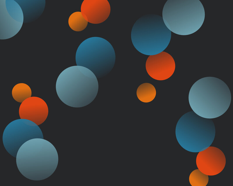 Abstract gradient circles