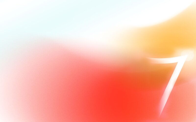 abstract gradient with number seven