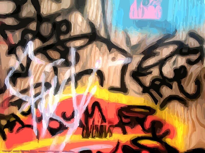 Abstract Graffiti Art — Yellow