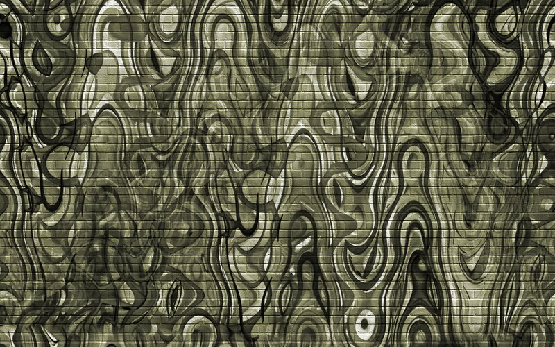 abstract graffiti on brick wall