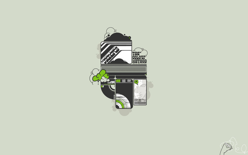 abstract graphic design collage